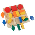 Educational Learning Sorting Math Bricks Game Wooden Geometric Shapes Montessori Puzzle Baby Toddler Toys For Children